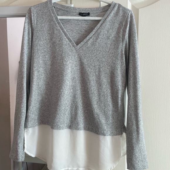 Dynamite long sleeve two material shirt - Picture 1 of 1